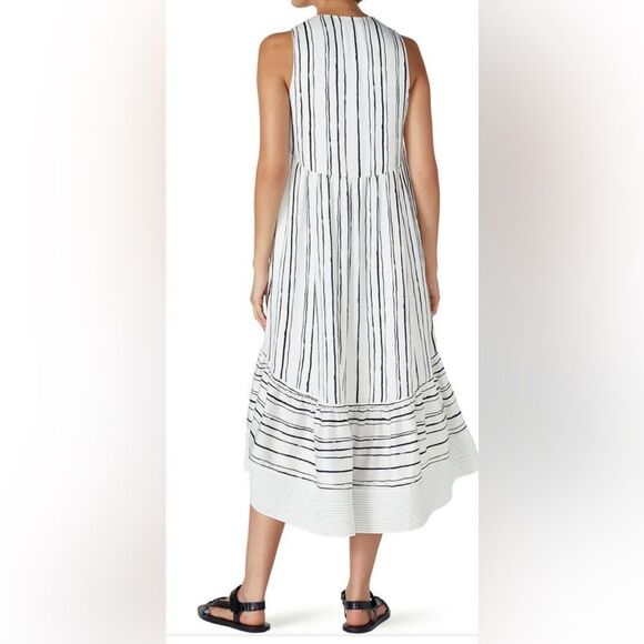 Phillip Lim High-Low Painted Dress Size 0 - Picture 3 of 6